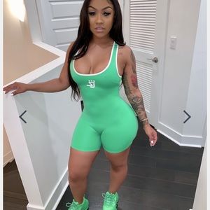 Shane Justin Green One Piece Romper